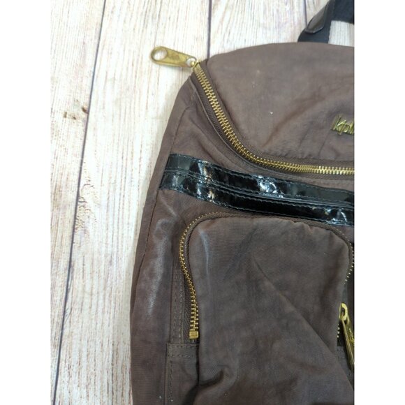 Kipling Women's  Small Brown Backpack Durable Shoulder Straps Top Handle - Picture 5 of 14